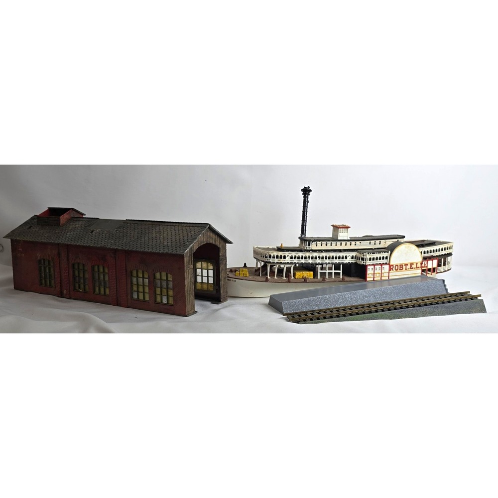 HO Scale 1:87 ROBT. E. LEE Riverboat Paddle Steamer Scene Commercial Building